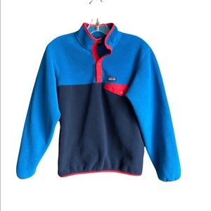Patagonia synchilla snap t sweater sweatshirt fleece top kids